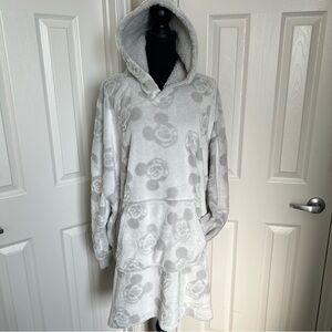 ❄️ New! Disney Mickey Mouse Wearable Blanket Hoodie w Pockets - One Size